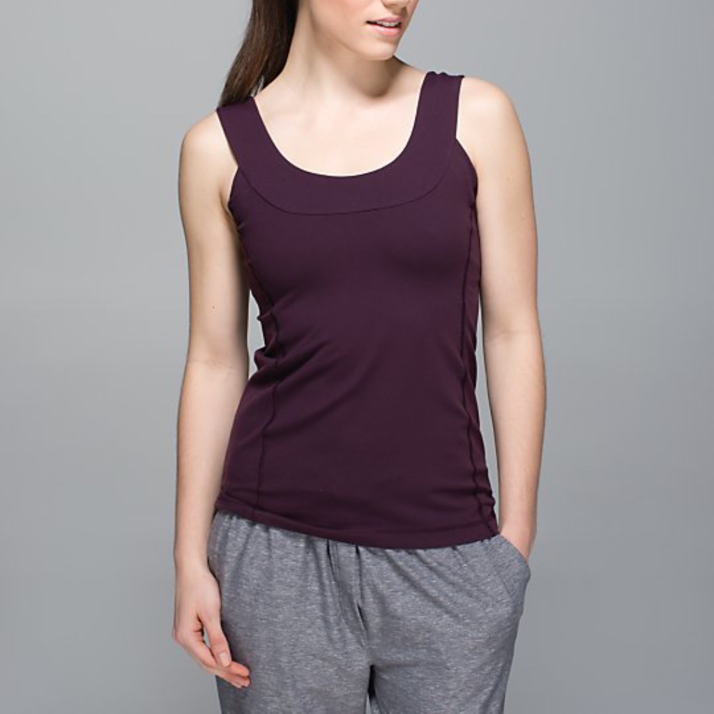 Lululemon Black Scoop Tank Top Sz 4